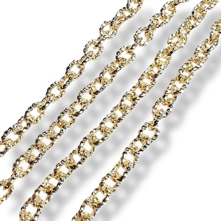 14K Gullforgylt kjede 100cm
