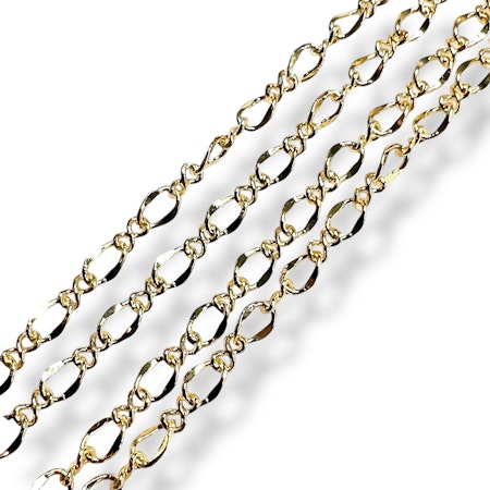 14K Gullforgylt kjede 100cm