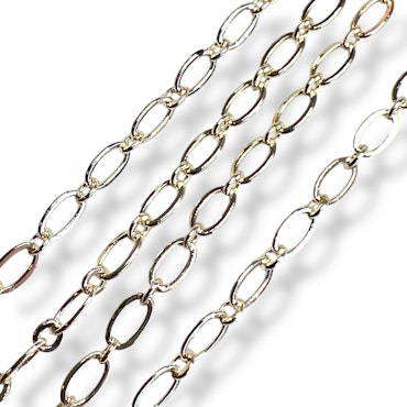 14K Gullforgylt kjede 100cm