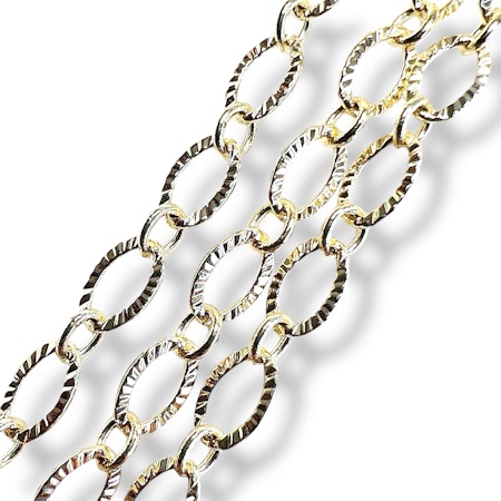 14K Gullforgylt kjede 100cm
