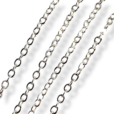 14K Gullforgylt kjede 100cm