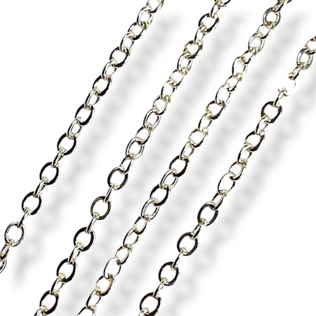 14K Gullforgylt kjede 100cm
