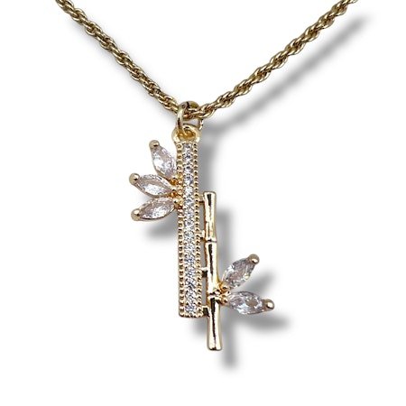 14K Gullforgylt bambus anheng