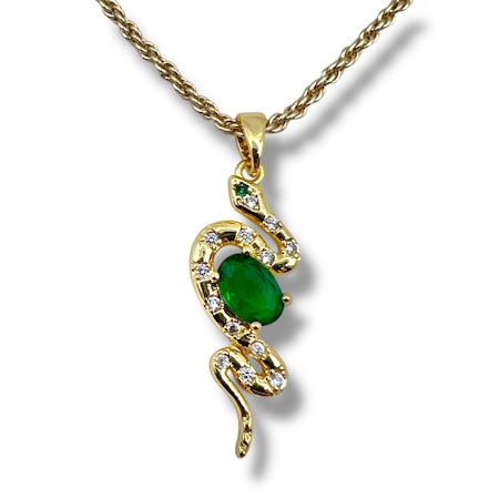 14K Gullforgylt slange anheng