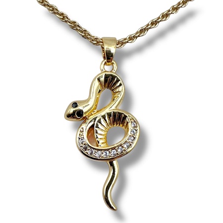 14K Gullforgylt slange anheng