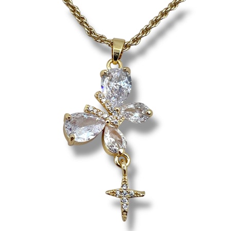 14K Gullforgylt sommerfugl anheng