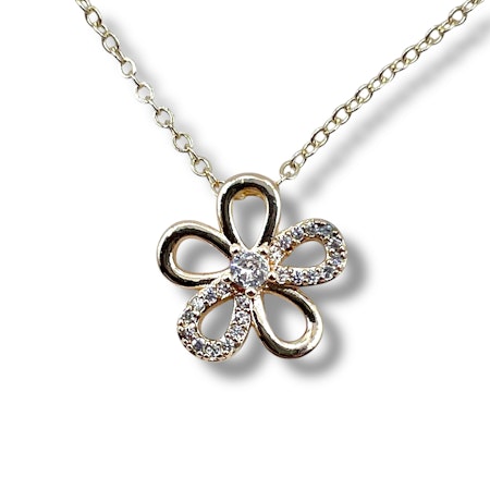 14K Gullforgylt blomster anheng
