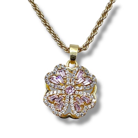 14K Gullforgylt kløver anheng