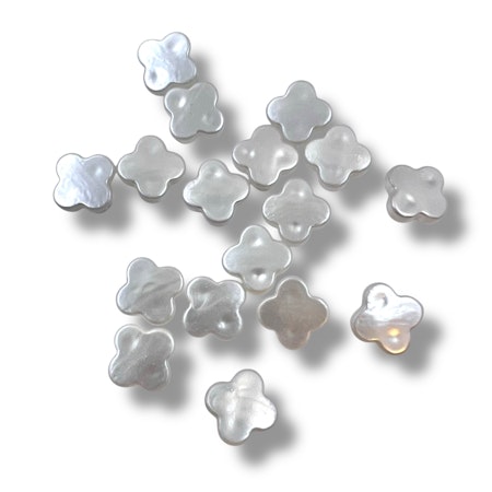 5stk Perle kløver charms 10x10mm