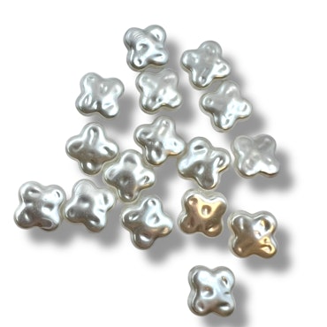 5stk Perle kløver charms 11.5x11.5mm