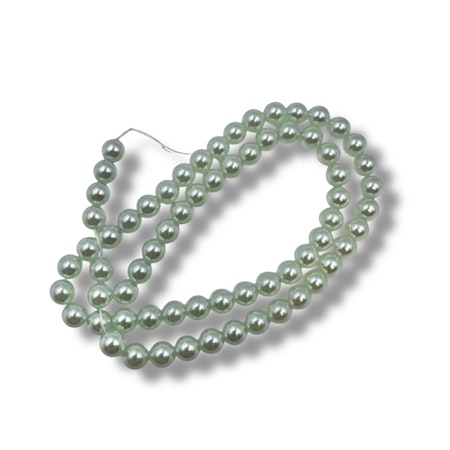 Skjellperler grønn 6mm- 65stk