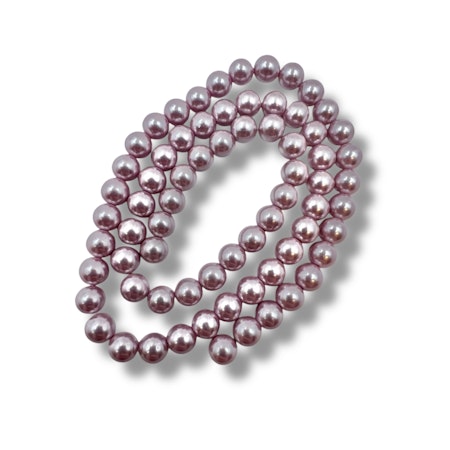 Skjellperler lys lilla 6mm- 65stk