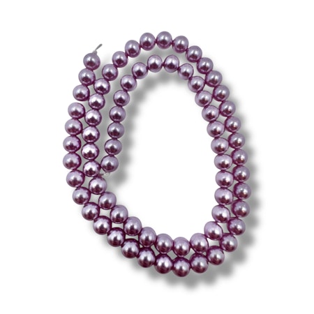 Skjellperler lilla 6mm- 65stk