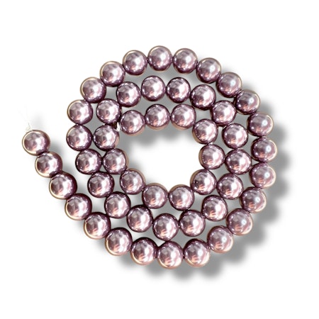 Skjellperler lilla 8mm- 50stk