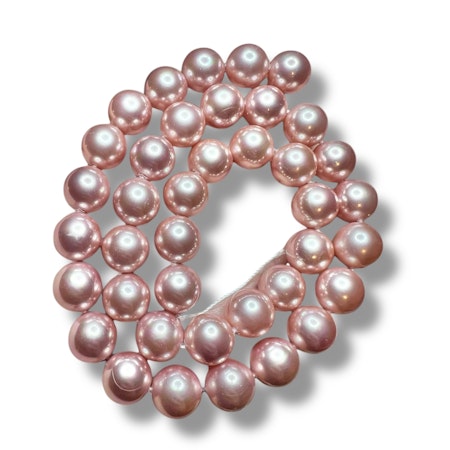 Skjellperler rosa 10mm- 40 stk