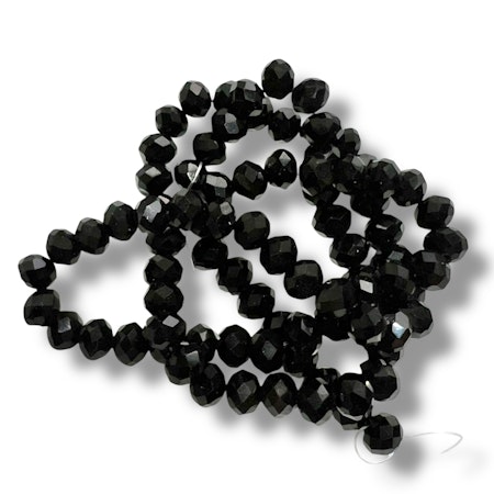 Glassperler fasett 6mm- 85stk