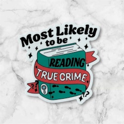 Vinylsticker - Reading True Crime