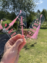 Bokmärke Transparent Proud Spicy Books Reader
