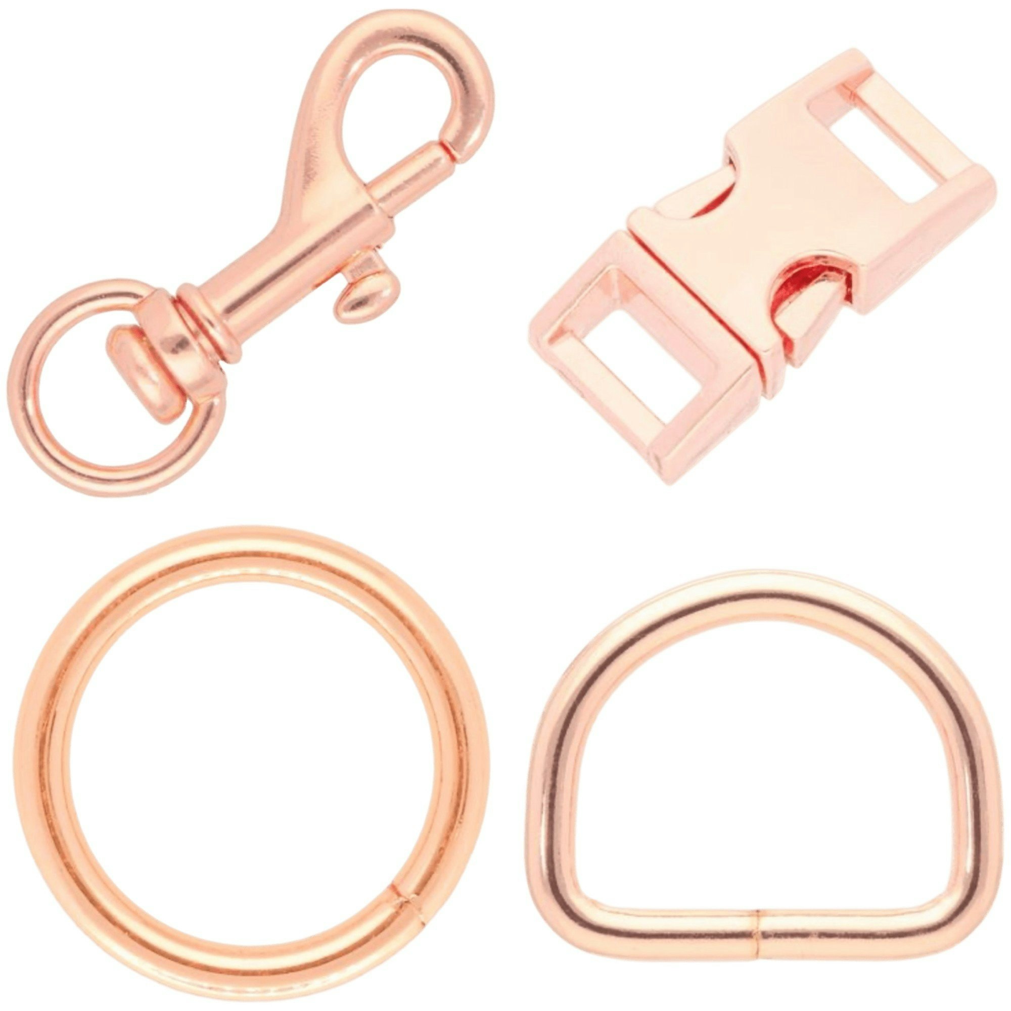 Rosé D & O-ringar, Lås, Hakar m.m. - Sofias PysselParadis