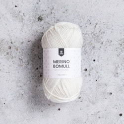 Merino bomull 50g Cloud Dancer