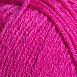 Merino bomull 59g Raspberry Rose