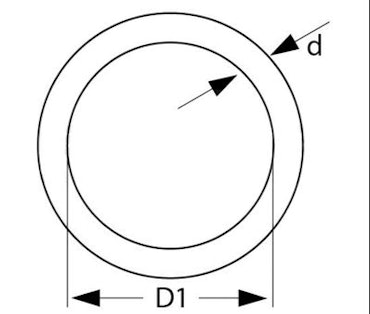 O-Ring i Gun Metal 20 x 4 mm