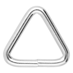 Trekants D-ring Stål 25 x 4 mm