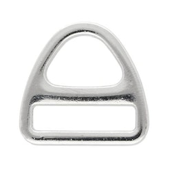 Sele Trekant D-ring 20 x 4 mm 'Nickelpläterad'