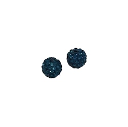Strasspärlor - Mörkturkosblå 2 stycken, 4 mm