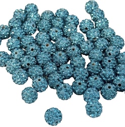 Strasspärlor - Turkos 2 stycken, 4 mm