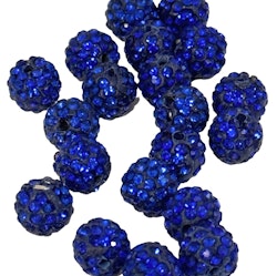 Strasspärlor - Blå 2 stycken, 4 mm