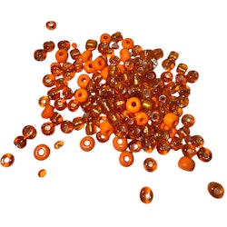 Seed Beads Orangea, ca 130 st