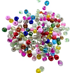 Seed Beads Blandade Färger, ca 140 st