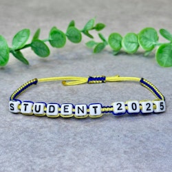Student 2025 – Armband i blågult