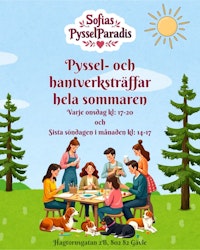 Pyssel- och Hantverksträff - Söndag kl: 14:00 - 17:00