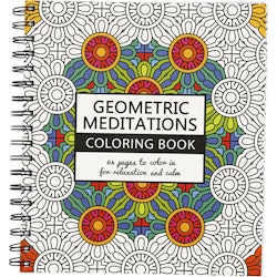 Antistress målarbok, geometrisk meditation