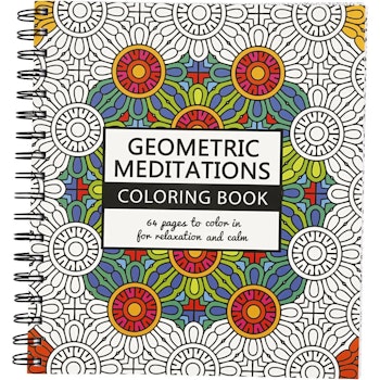 Antistress målarbok, geometrisk meditation