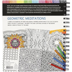 Antistress målarbok, geometrisk meditation