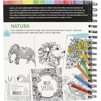 Antistress målarbok, natur