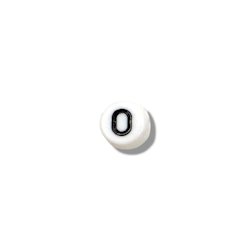 Sifferpärlor, 7 mm, Vit