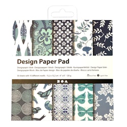 Designpapper, blå