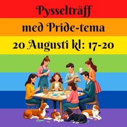 🏳️‍🌈 Pyssel- och Hantverksträff i Pride-anda – Onsdag 20 augusti kl. 17:00–20:00