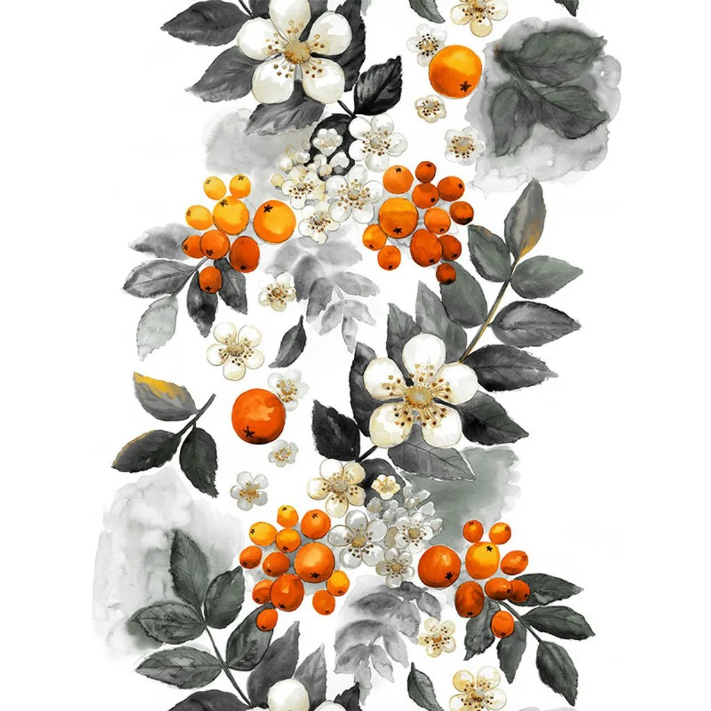 Blombär, orange