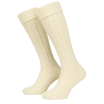 Oktoberfest - knästrumpor, off white