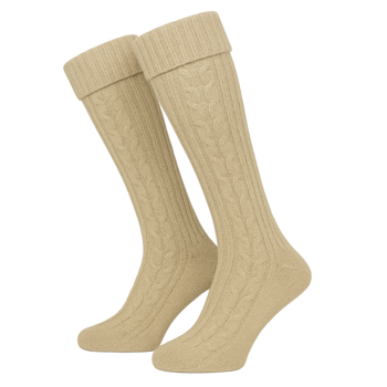 Oktoberfest - Knästrumpor, multibeige