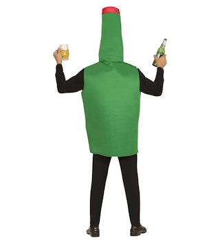 Maskeraddräkt - ölflaska "No beer no fun"