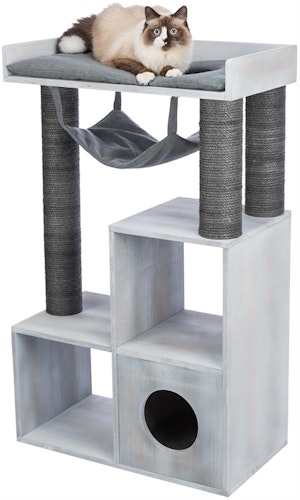KLÖSMÖBEL MED HYLLFUNKTION, 72 × 110 × 38 CM, GRÅ