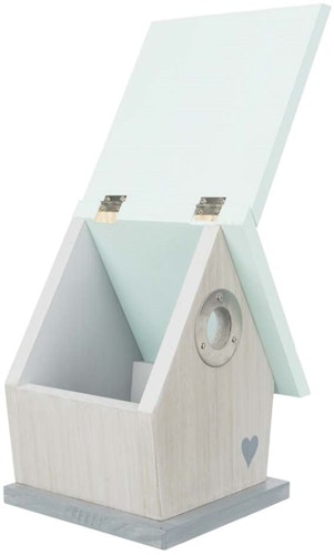 Fågelholk för hålhäckare, furu, 20 × h26 × 17cm/ø 3.2 cm