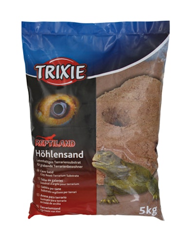 TERRARIESAND MÖRKRÖD 5 KG LERIG F.GRÄVANDE REPTILER