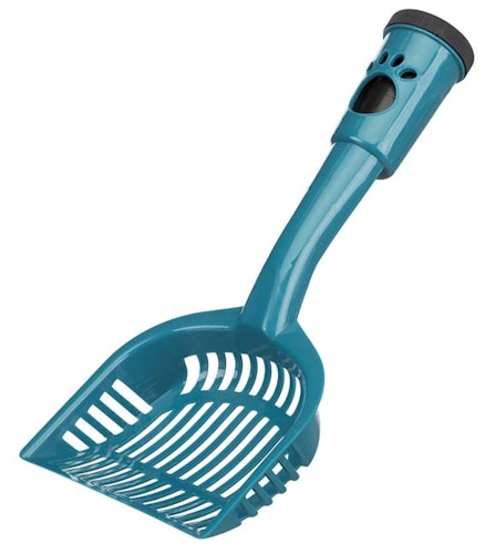Kattspade med 20 påsar i handtaget,
